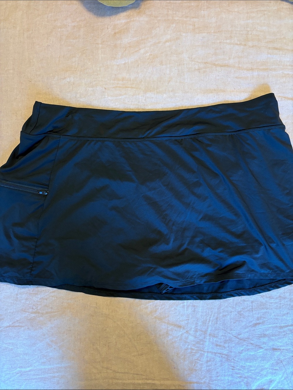 NWT Swim Skort in Black - Performance Short with Pocket 22W, 2XL
